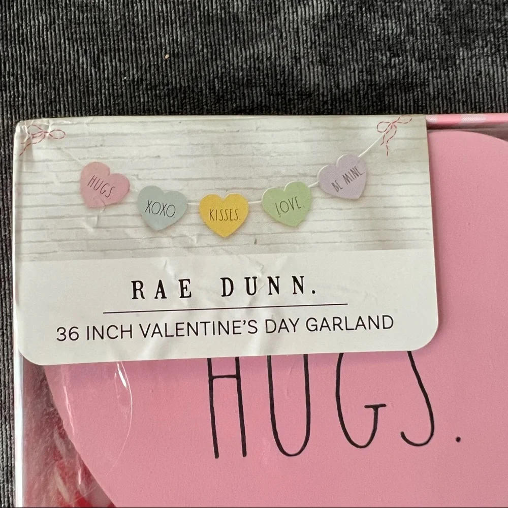 NIB Rae Dunn Conversation Hearts Garland